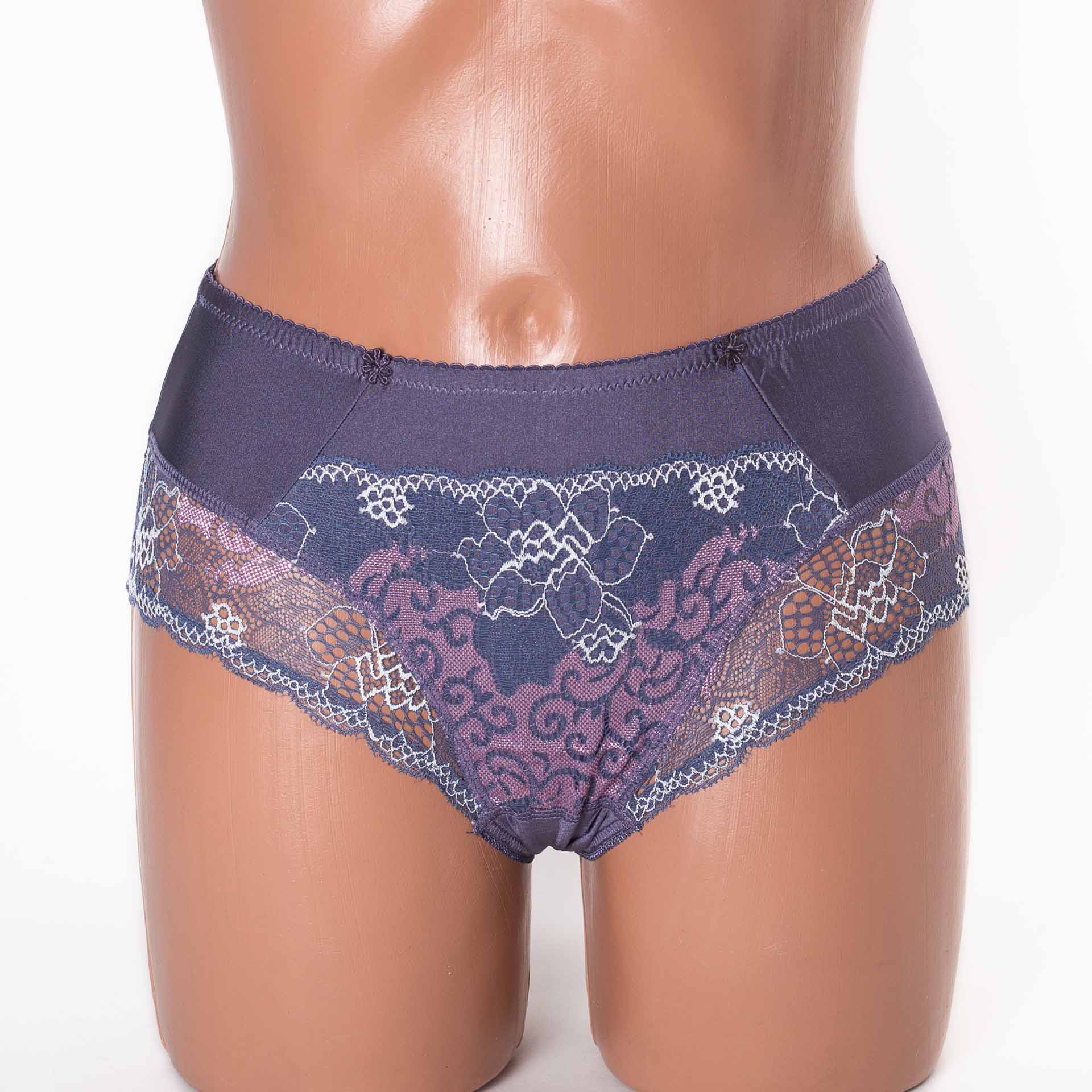  Жіночі труси Lanny mode мікрофібра з мереживом 51022 джинс 3948-5